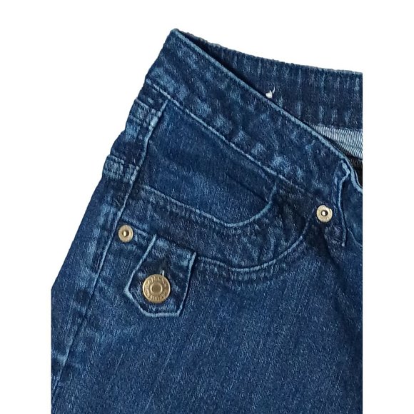 Banana Republic Jeans Limited Edition Womens Size 8 S Boot Cut Dark Denim Short - Picture 6 of 15